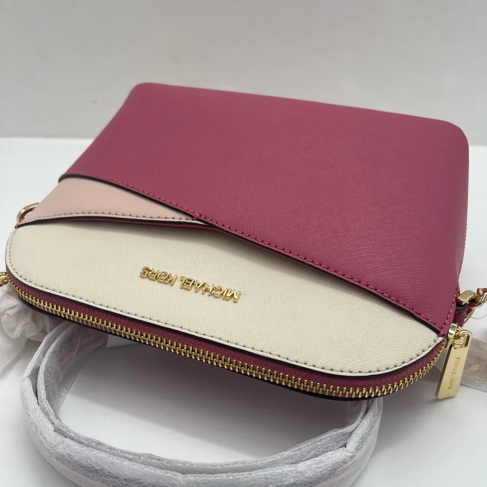 Michael Kors Jet Set Travel Medium Dome Crossbody XCROSS XBODY Bag 
Rosewood NWT - Picture 11 of 16